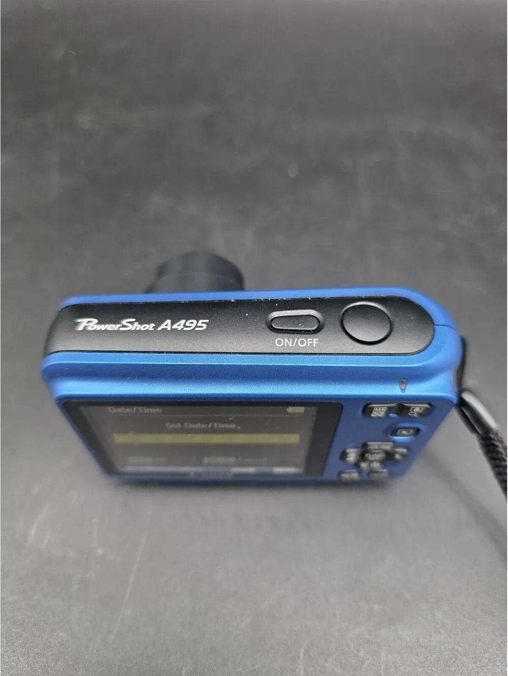 Canon PowerShot A495 10.0MP Digital Camera Blue Tested Read